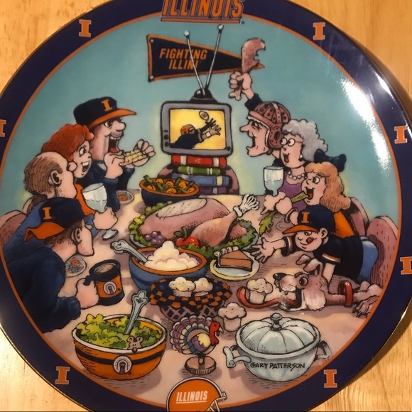 Illini Fan Collector plate - Picture 1 of 3